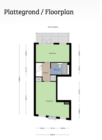 Floorplan - Rustenburgerstraat 152-2, 1073 GJ Amsterdam